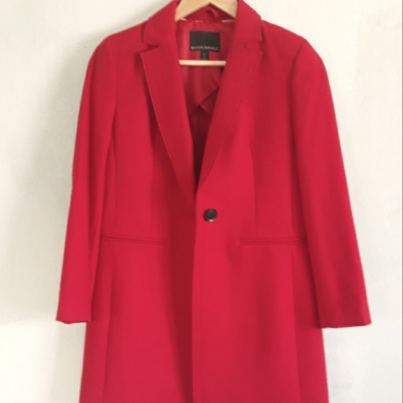 Banana Republic Jackets & Blazers - Banana Republic Red Wool, Size 2